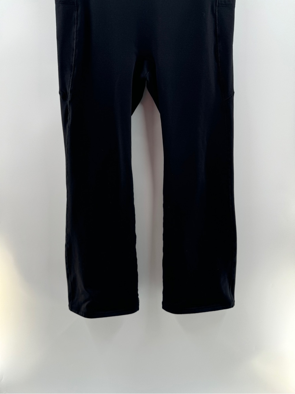 Women’s Black Wide Leg Leggings with Pockets – Size XL - Picture 4 of 8